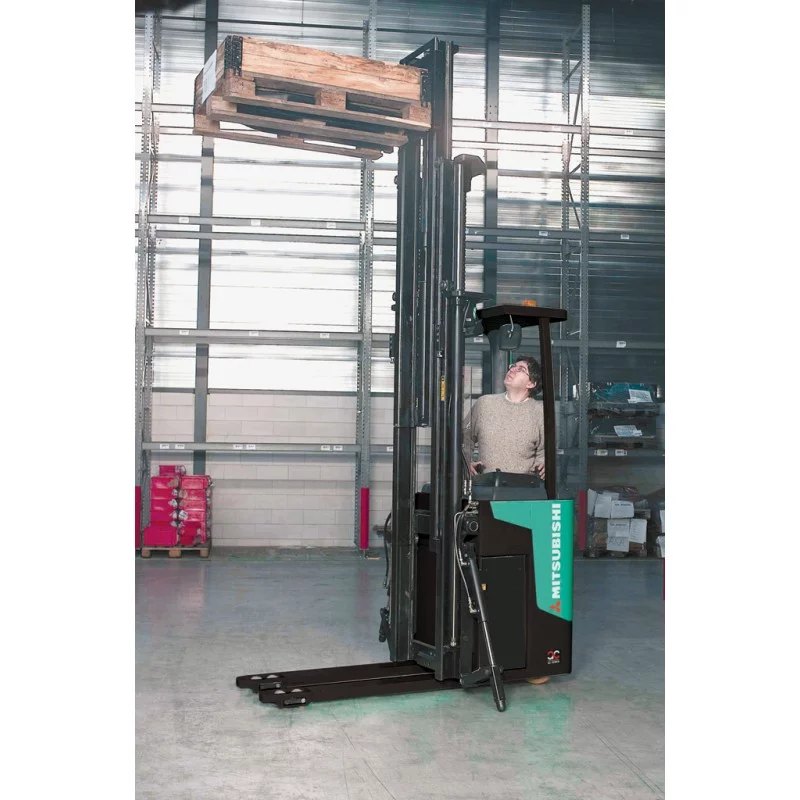NEUWERTH Logistics SA - Mitsubishi Forklift Trucks - SBR16N (initial) - Pallet stacker NEUWERTH Logistics SA - Mitsubishi Forklift Trucks - SBR16N (initial) - Pallet stacker