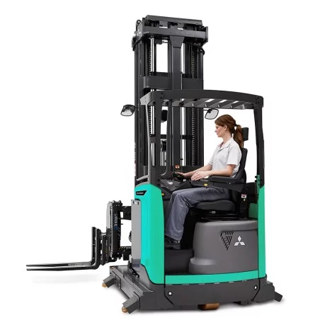 NEUWERTH Logistics SA - Mitsubishi Forklift Trucks - THD13-15N3 - Schmalgangstapler NEUWERTH Logistics SA - Mitsubishi Forklift Trucks - THD13-15N3 - Schmalgangstapler